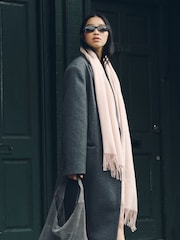 Açıq Çəhrayı - Ortaçəkili Scarf - 8şəkildən 3 şəkil