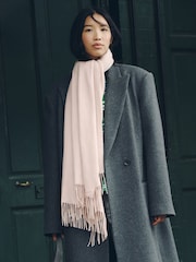 Açıq Çəhrayı - Ortaçəkili Scarf - 8şəkildən 4 şəkil