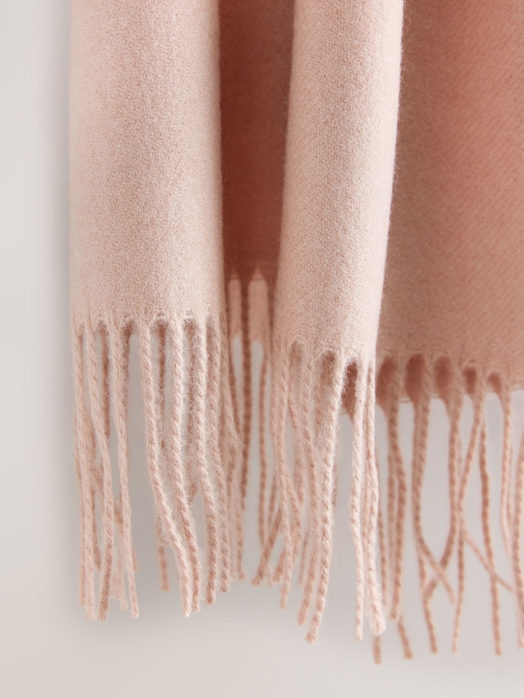 Açıq Çəhrayı - Ortaçəkili Scarf - 8şəkildən 8 şəkil