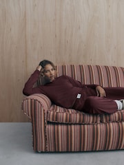 self. Washed Berry Soft Touch Long Sleeve Pyjamas - Image 1 of 4