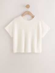 Cream Tie Back Knitted Tank Top - Image 5 of 7
