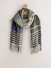 Monochrome Check - Ortaçəkili Scarf - 7şəkildən 5 şəkil