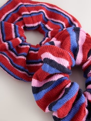 Multi Velvet Scrunchie 2PK - Image 4 of 5