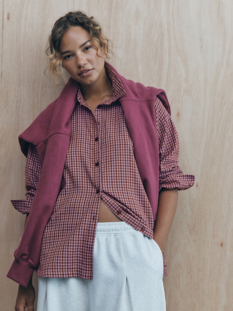 self. Red Check Shirt - Image 1 of 6