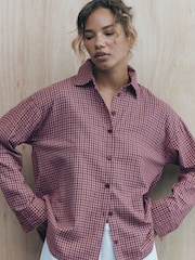 self. Red Check Shirt - Image 2 of 6