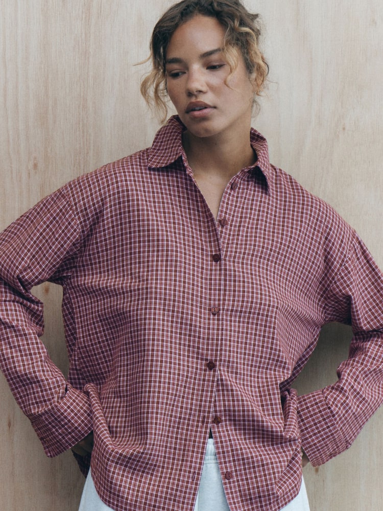 self. Red Check Shirt - Image 2 of 6