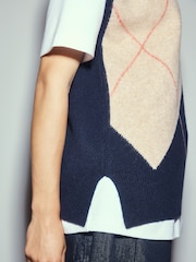 Navy Blue Argyle Tank - Image 5 of 8