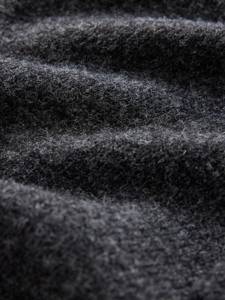 Charcoal Grey Tie Neck Knitted Tank Top - Image 8 of 8
