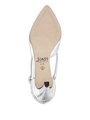 فضي معدني - حذاء كورت جلدي بكعب عال رفيع من Jones Bootmaker - Image 5 of 5