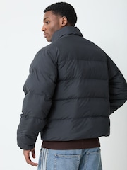 Melns - adidas Originals Stand Collar Regening jaka - Attēls 3 no 5