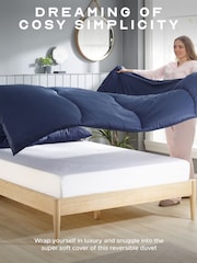 Snuggledown Coverless Embossed Herringbone 10.5 Tog Duvet - Image 4 of 6