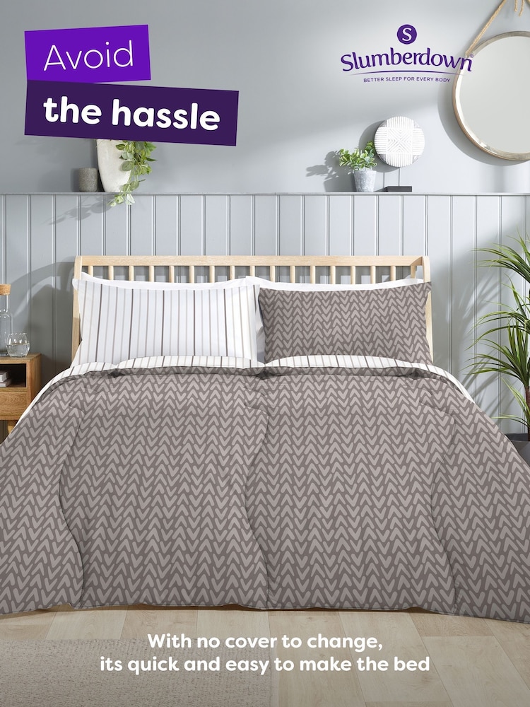 Slumberdown Coverless Comfort Herringbone Duvet - Image 2 of 6