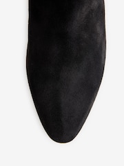 B by Ted Baker Black Leather Sock Knee High Boots - Image 5 of 7
