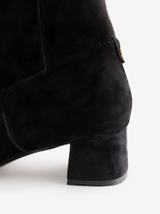 B by Ted Baker Black Leather Sock Knee High Boots - Image 6 of 7