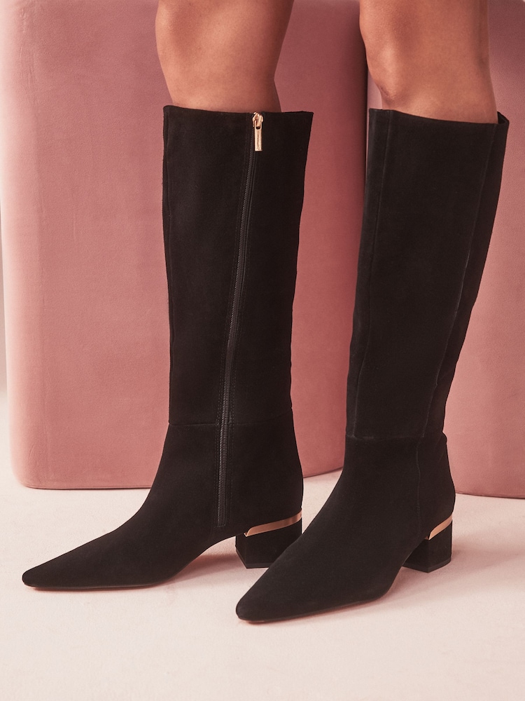 B by Ted Baker Pointed Knee High Boots - Image 2 of 8 B by Ted Baker Pointed Knee High Boots - Image 2 of 8