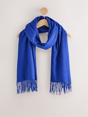 Kobalt Mavisi - Ortaçəkili Scarf - 3şəkildən 1 şəkil