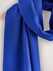 Kobalt Mavisi - Ortaçəkili Scarf - 3şəkildən 2 şəkil