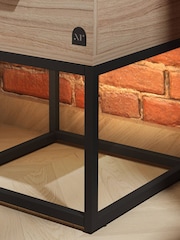 XR Living Oak Black Denver Side Table with App Control LED Lights - Image 5 of 6