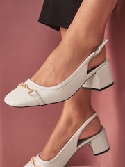 Οστό - B by Ted Baker Leather Snaffle Slingback Heels - Εικόνα 3 από 9