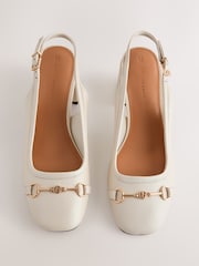 Οστό - B by Ted Baker Leather Snaffle Slingback Heels - Εικόνα 5 από 9