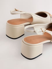 Οστό - B by Ted Baker Leather Snaffle Slingback Heels - Εικόνα 8 από 9