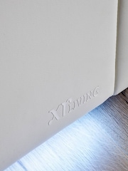 XR Living White Ava Faux Leather TV Bed with LED Lights - Image 5 of 6