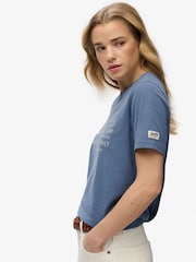 Superdry Blue Industry Workwear Relaxed T-Shirt - Image 2 of 5