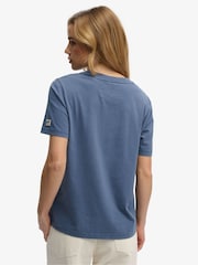 Superdry Blue Industry Workwear Relaxed T-Shirt - Image 4 of 5