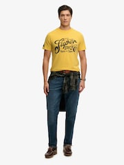 Superdry Yellow Industry Worker Relaxed T-Shirt - Image 4 of 7