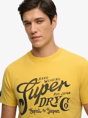 Superdry Yellow Industry Worker Relaxed T-Shirt - Image 5 of 7