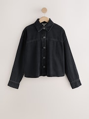 Juoda - N.Premium Boxy Denim Shirt - 5 paveikslėlis iš 7