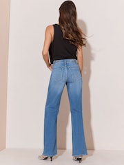 Azul lavado medio - Vaqueros de pernera ancha con cintura ajustable de Lipsy - Imagen 6 de 6