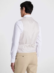 MOSS Natural Slim Fit Suit Waistcoat - Image 2 of 3