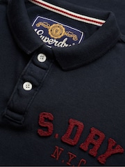 Superdry Navy Blue Vintage Athletic Polo Shirt - Image 7 of 7