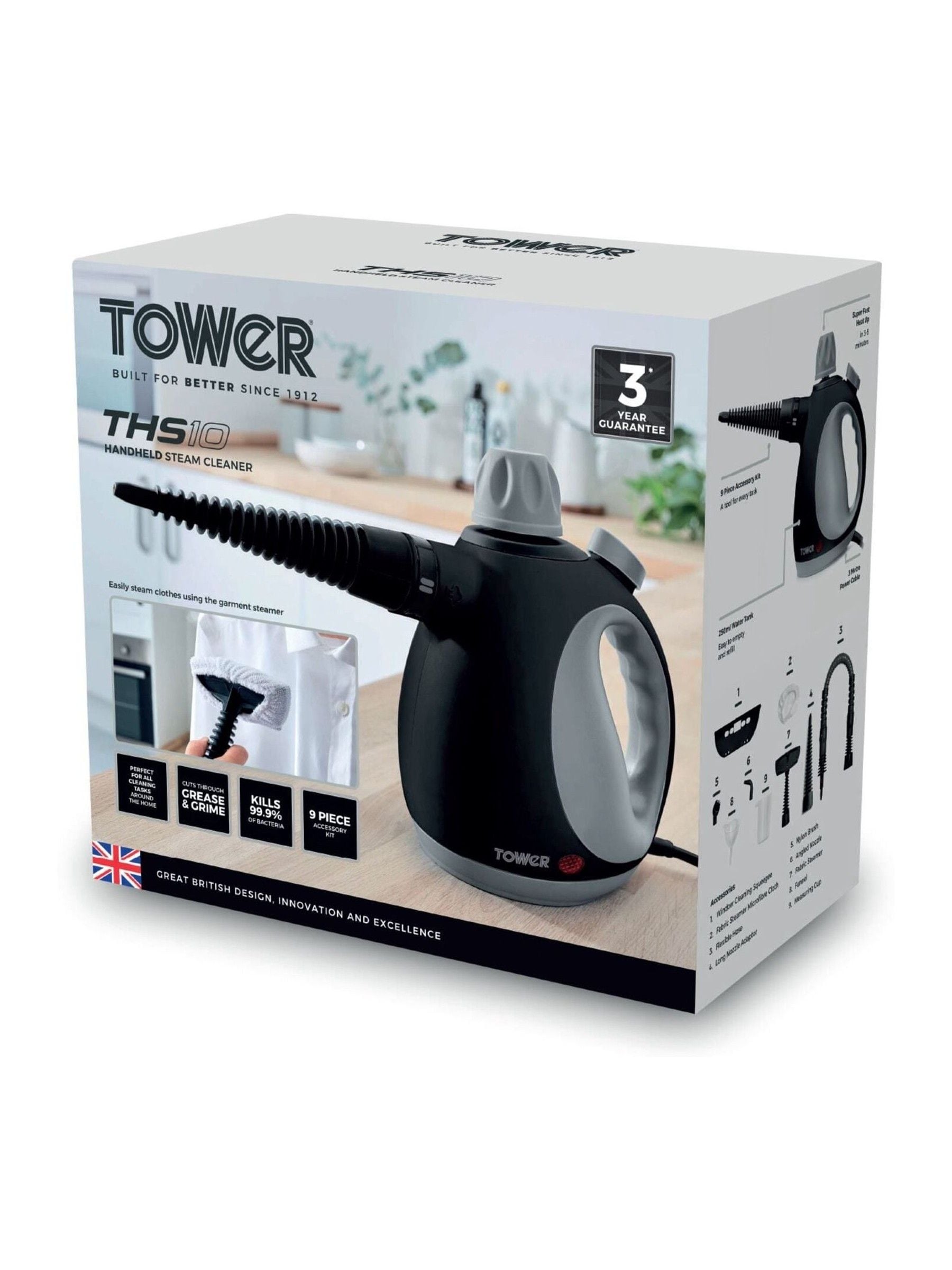 サキナ　ピノ　steamer &tesla/cleaner Buy Tower Platinum Handheld Steam Cleaner from the Next UK online shop