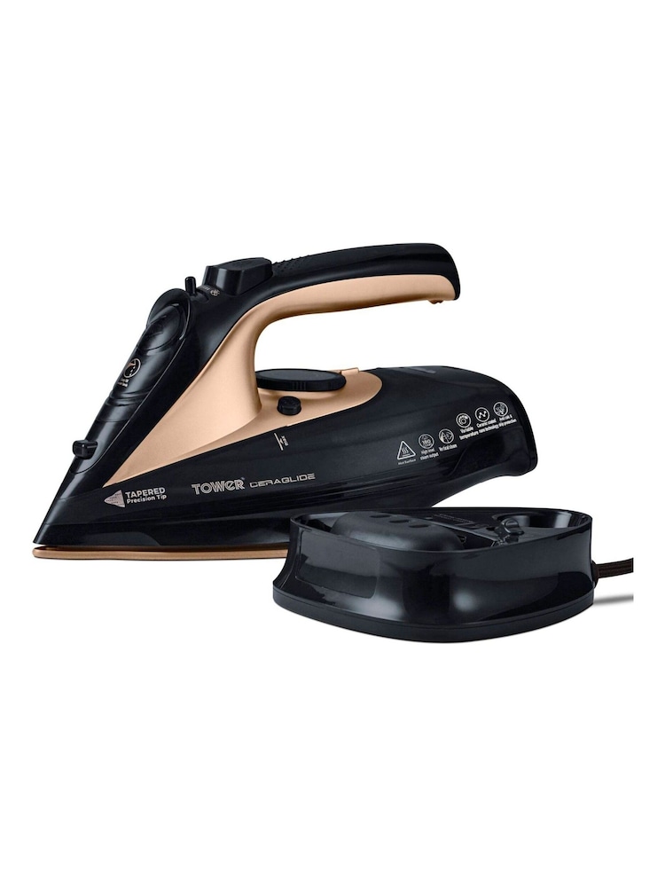 Tower Black Ceraglide Cord Cordless Iron - Image 1 of 3
