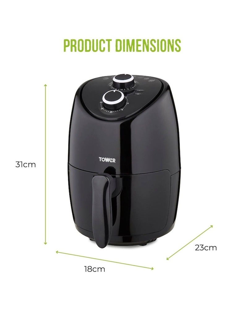Tower Black Vortx Compact Manual Air Fryer - Image 2 of 4