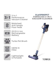 Tower Blue VL45 Cordless 3-in-1 Vacuum Cleaner - Image 2 of 3