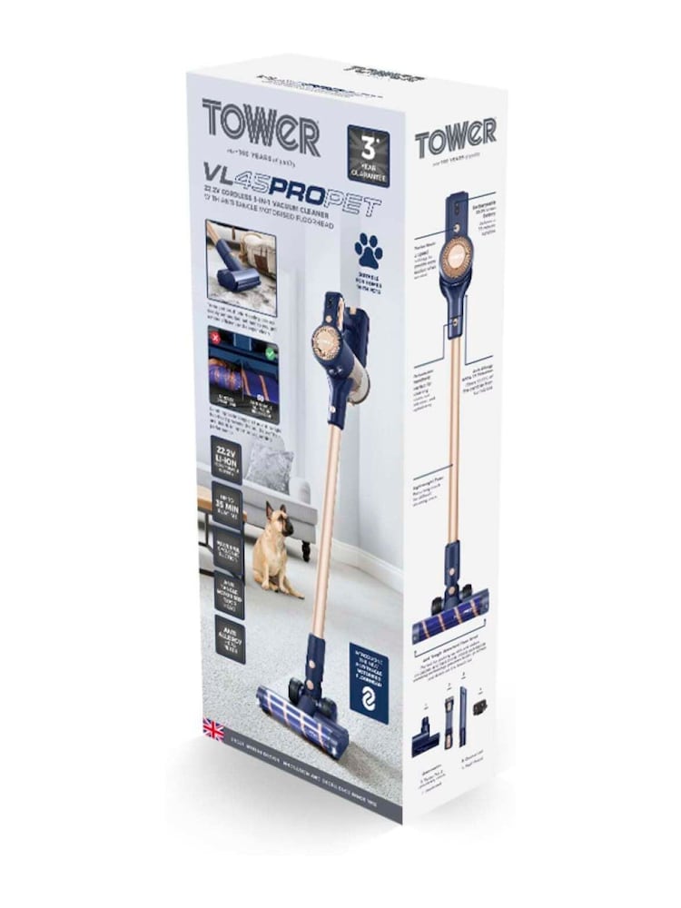 Tower Blue VL45 Cordless 3-in-1 Vacuum Cleaner - Image 3 of 3