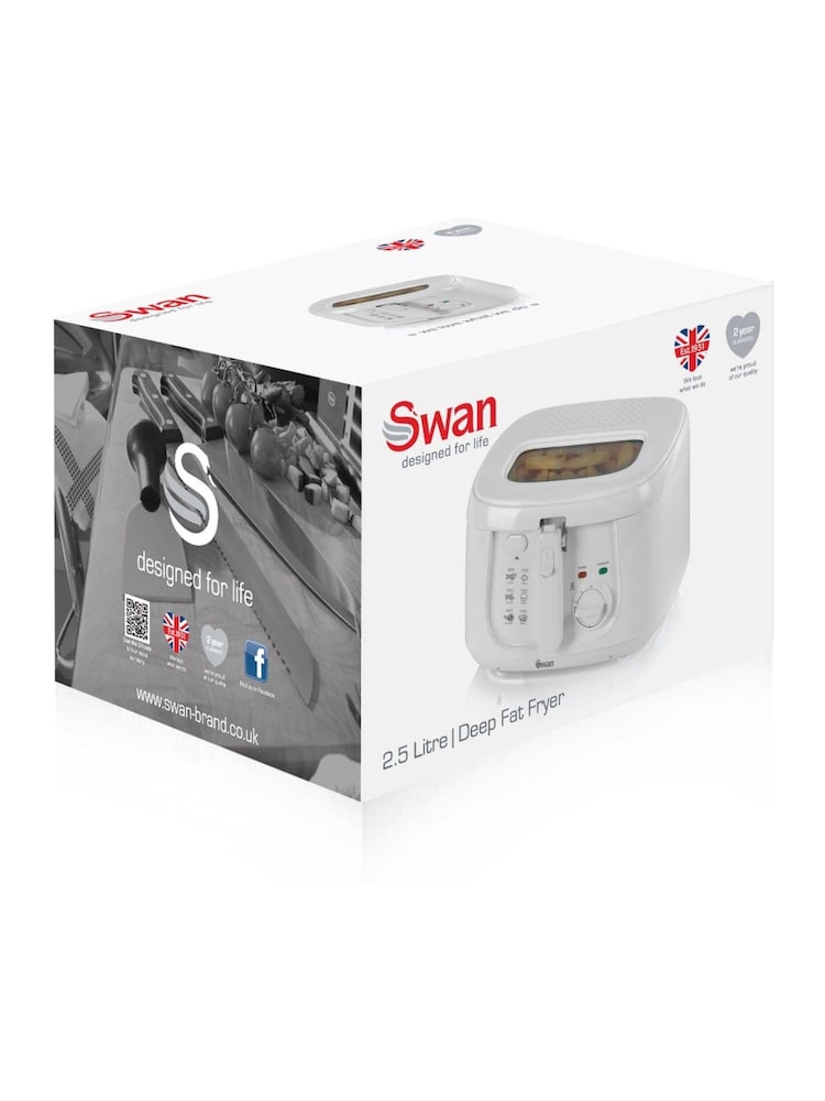Swan White 2.5L Square Deep Fryer - Image 2 of 3