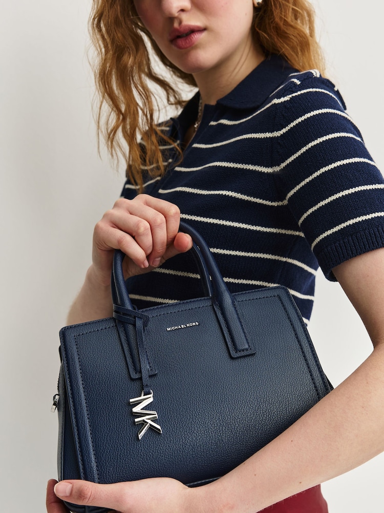 Michael Kors Blue Laila Small Satchel Bag - Image 4 of 4