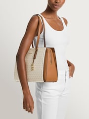Michael Kors White Laila Medium Tote Bag - Image 5 of 7