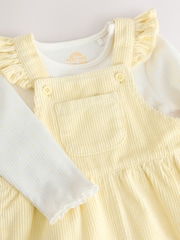 Yellow Cord Dungarees and Bodysuit Baby Set 2 Piece (0mths-2yrs) - Image 4 of 7