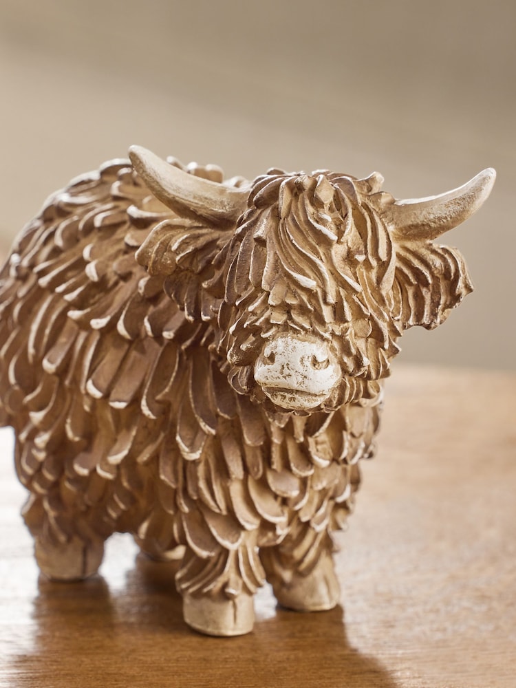 Natural Hamish The Highland Cow Small Ornament - Image 3 of 3