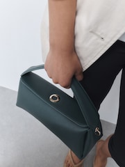 Teal Green Fold over Cross-Body Bag - Image 1 of 3
