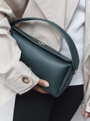 Teal Green Fold over Cross-Body Bag - Image 2 of 3