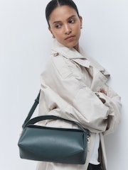 Teal Green Fold over Cross-Body Bag - Image 3 of 3