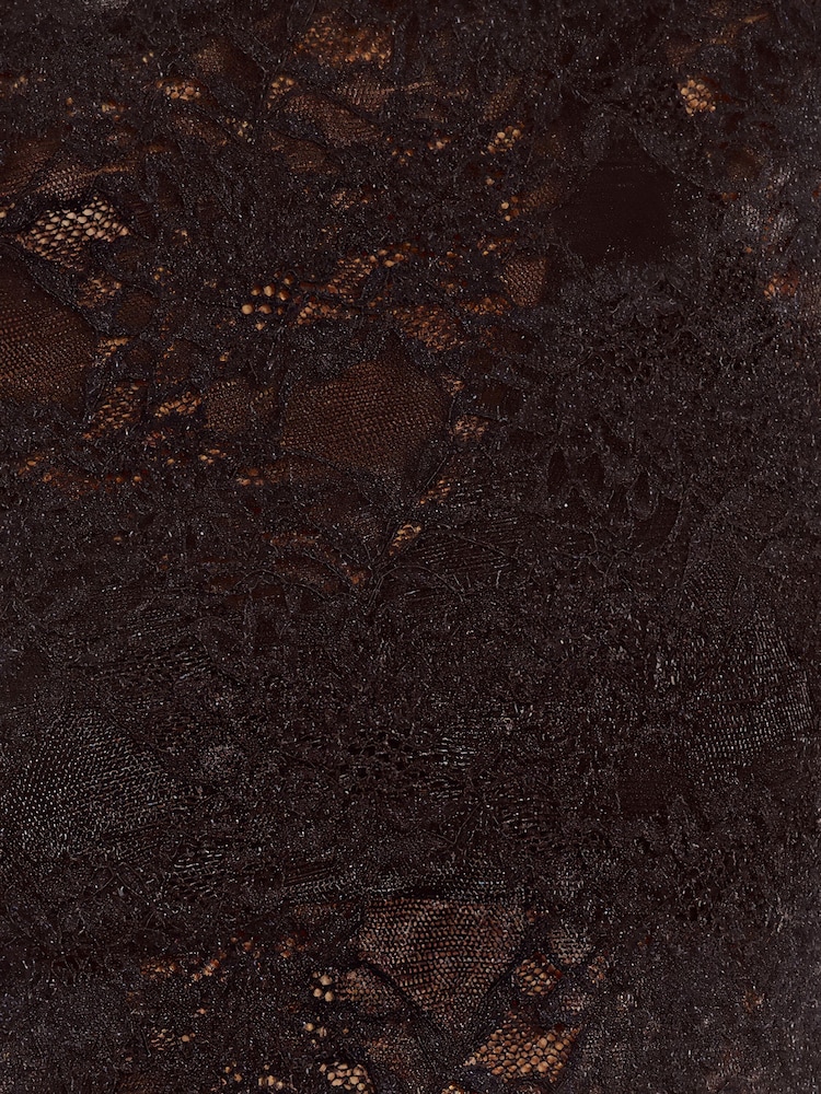Lipsy Black Lace High Neck Top - Image 6 of 6