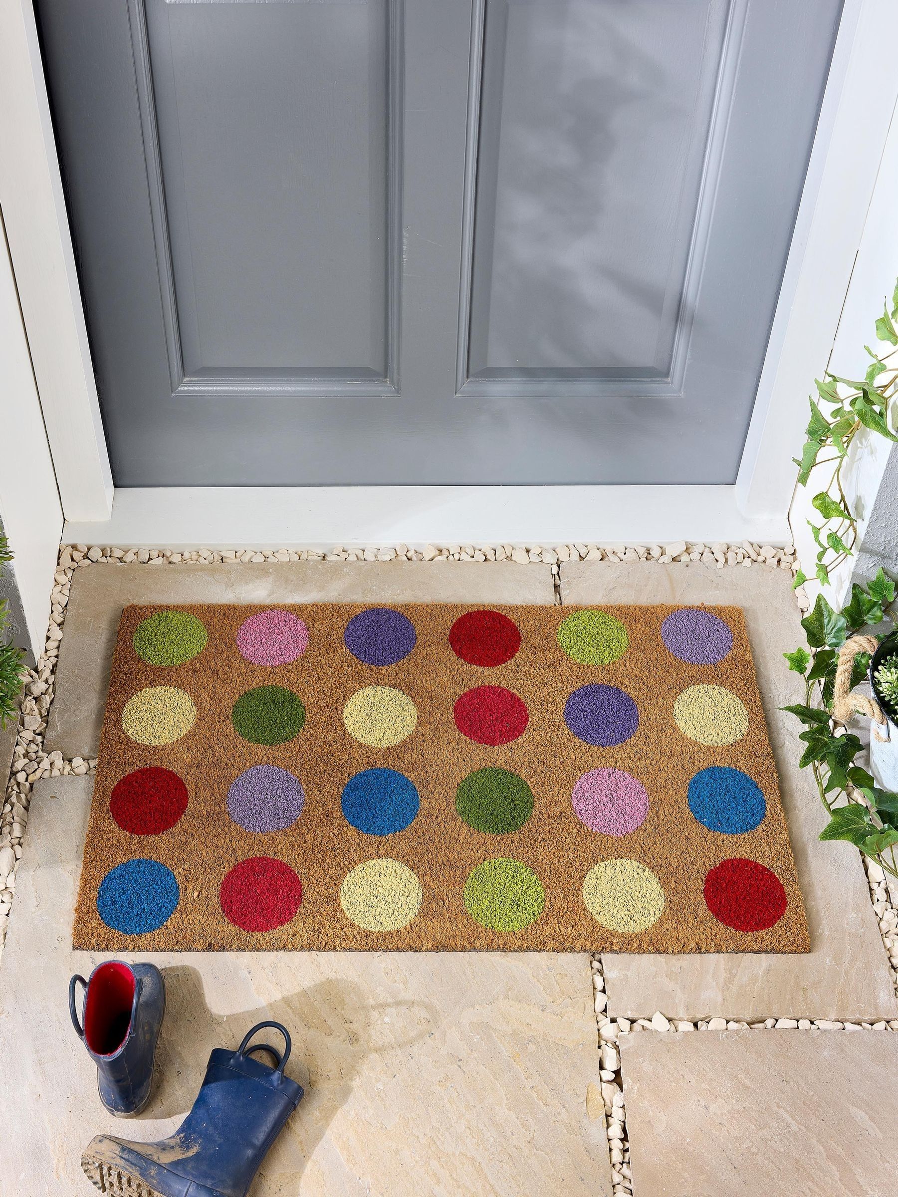 My Mat Natural Spots Coir Doormat