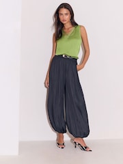 Lipsy Green Satin Criss Cross Vest - Image 4 of 5